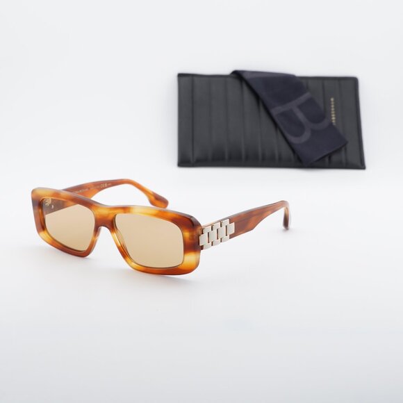 Victoria Beckham VB669S 223 Square Sunglasses – Striped Blonde Havana/Brown main image 9